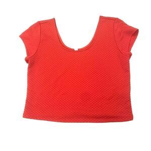 Coral Colored Crop Top